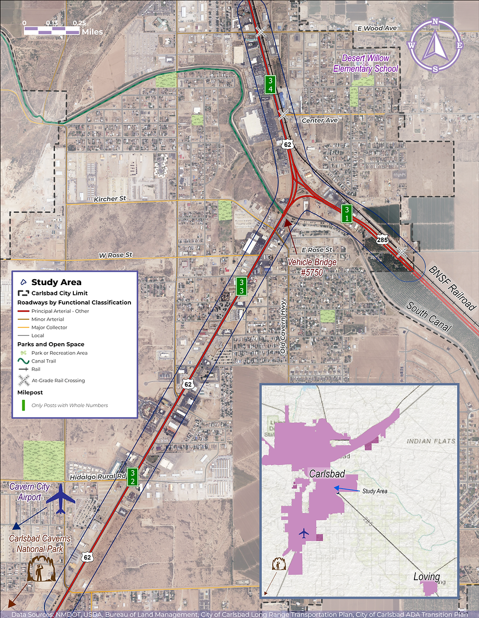 Map of the project study area.